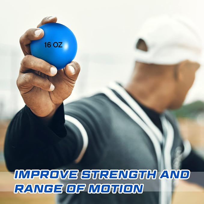 Hungdao 6 Pcs Weighted Plyo Training Balls Variable Plyo Weighted Balls Practice Weighted Baseball Weighted Ball Set for Throwing Pitching Power Improving Accessories, 6 Colors