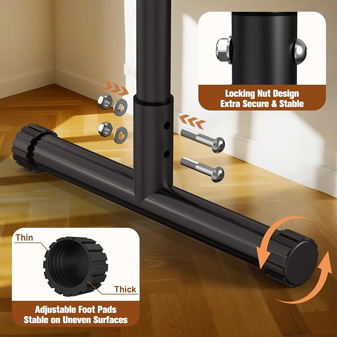 RELIFE REBUILD YOUR LIFE Dip Station Functional Heavy Duty Dip Stands Fitness Workout Dip bar Station Stabilizer Parallette Push Up Stand