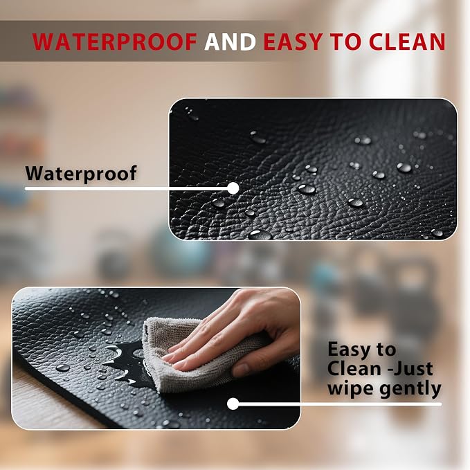 Treadmill Mat – 79" x 39", 1/4" Thick Non-Slip Walking Pad Mat for Carpet Floors & Hardwood, Shock Absorbing Exercise Mat & Under Treadmill Mat for Floor Protection in Home Gym