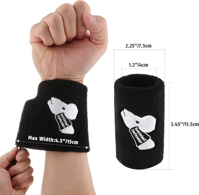 Kettlebell Wrist Guards for Men and Women, Tceapoo Sports Wrist Sleeve Athletics Sweatband Wrist Support Wrist Bands for Kettlebell Training, Weightlifting, Powerlifting and Crossfit (1 Pair)