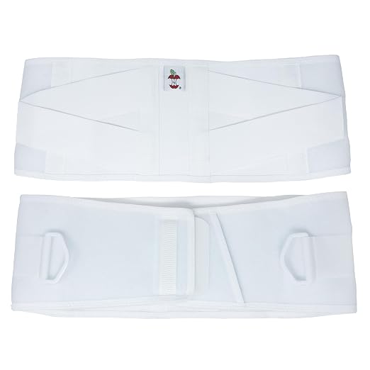 CorFit Back Brace for Lower Back Pain Relief & Lumbar Support Belt, WH, XS | CorFit's patented proportional sizing and dual pulls deliver customized compression, posture support, and spinal stability.