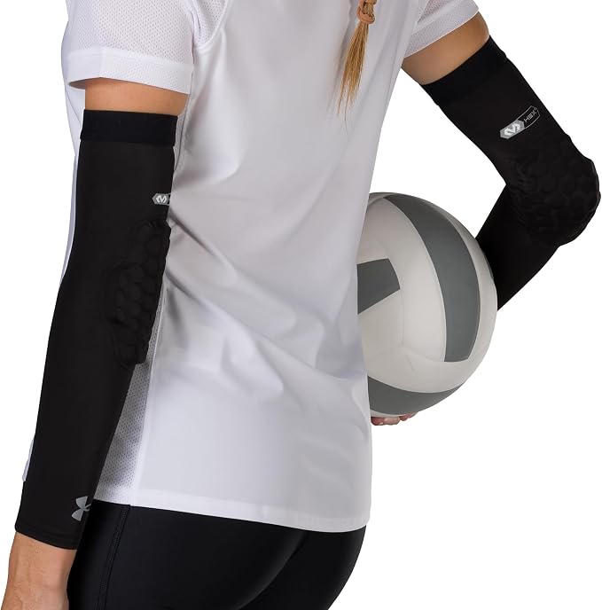 Under Armour Volleyball Padded Elbow Sleeves - Compression Sleeves for Arm Protection & Comfort - Sew-Free Volleyball Gear