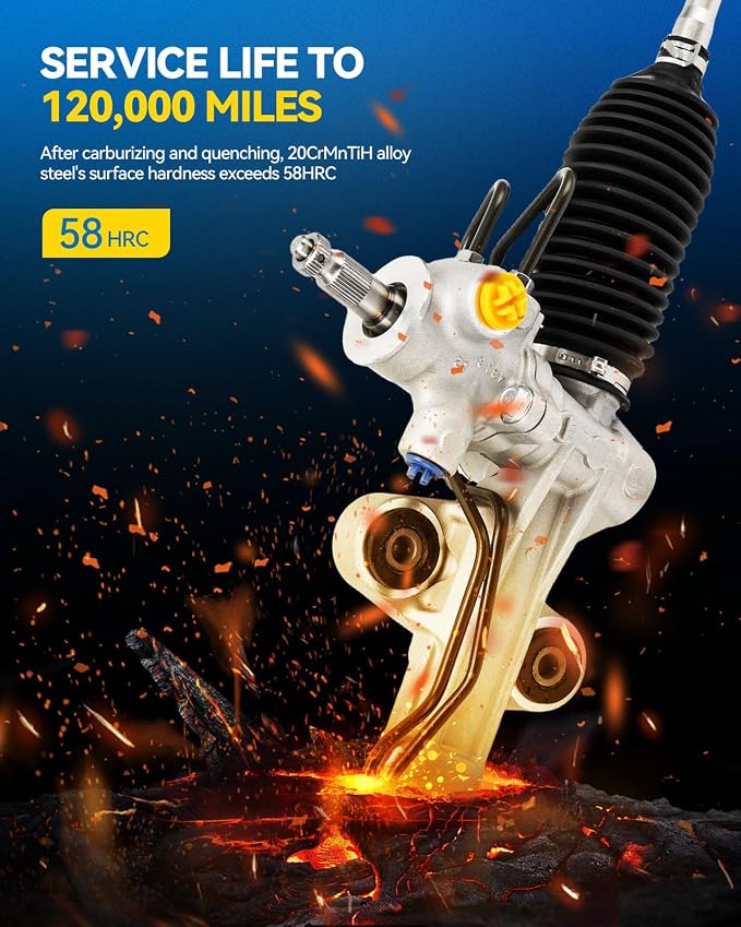 PHILTOP Power Steering Rack and Pinion Compatible with Acura MDX 2007 2008 2009 2010 2011 2012 2013 All Models, Hydraulic Rack and Pinion Replace 26-2732