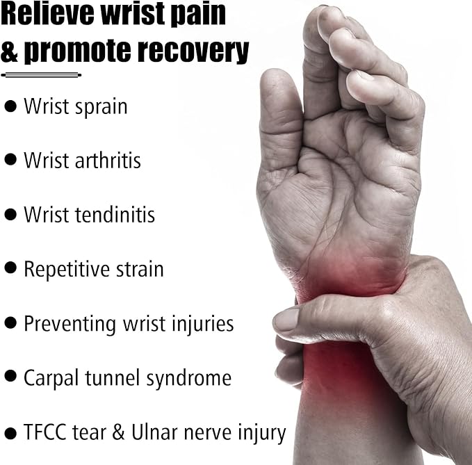 3Pcs Ultra-Thin Wrist Wrap Soft Wrist Brace Wrist Compression Strap | Elastic Wrists Wrap for Carpal Tunnel for Sports Tennis Fitness Compression and Support Fit Left, Right Hands