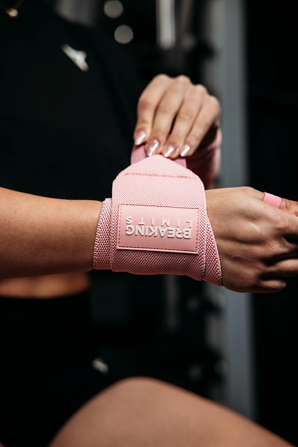 Breaking Limits Lifting Straps & Wrist Wraps for Weightlifting Men & Women | Wrist Straps for Weightlifting, Workout Gym Straps, Deadlift Straps, Cotton, Neoprene, Thumb Loops, Reinforced Stitching