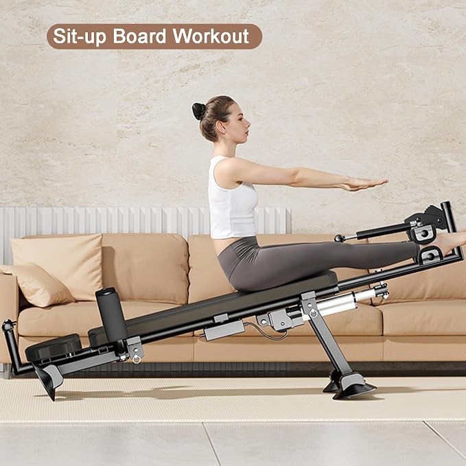 Fitness Full Body Traction Table, Massage Cervical Traction Bench & Lumbar Traction Bed, Home Stretch Decompression Machine for Tension Relief, Lumbar Stretching