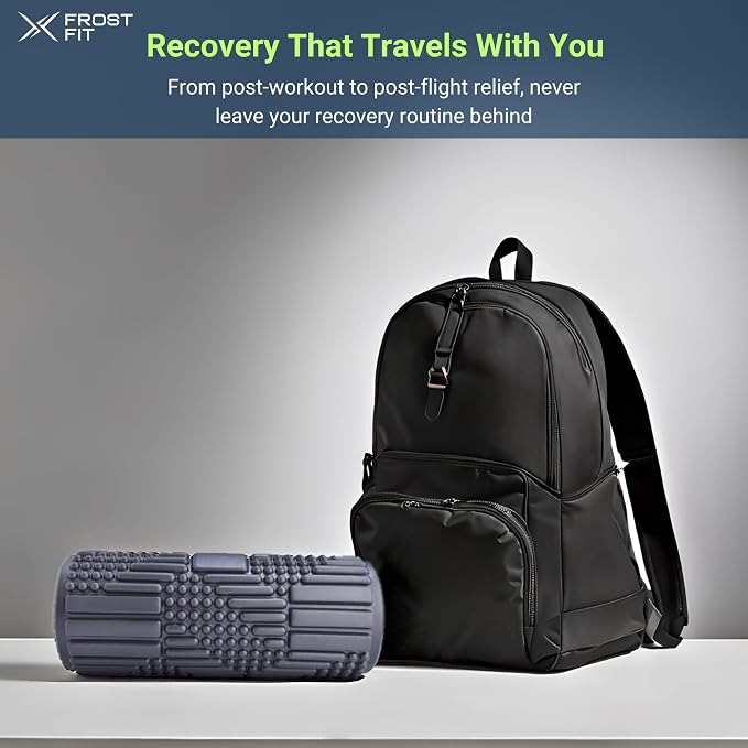 VibePro Flow Vibrating Foam Roller - 5-Mode Vibrating Massage Roller for Muscles Deep Tissue, Recovery, & Pain Relief - High-Intensity Electric Foam Roller for Back, Legs & Shoulders - Rechargeable