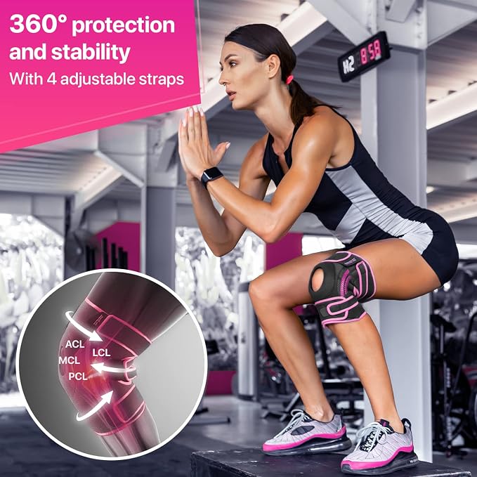 DR. BRACE ELITE Knee Brace with Side Stabilizers & Patella Gel Pads for Maximum Knee Pain Support and fast recovery for men and women-Please Check How To Size Video (Orion's, Medium)