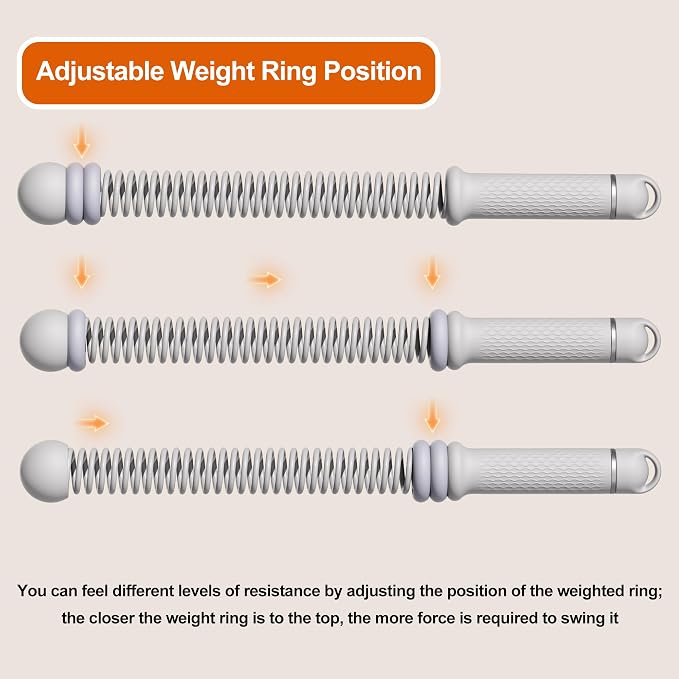 Adjustable Ropeless Battle Ropes, Portable Cordless Battle Ropes for Home Gym, Workout Equipment Exercise Rope for Low-Impact Workout, Strength & HIIT, for Men & Women (Grey)