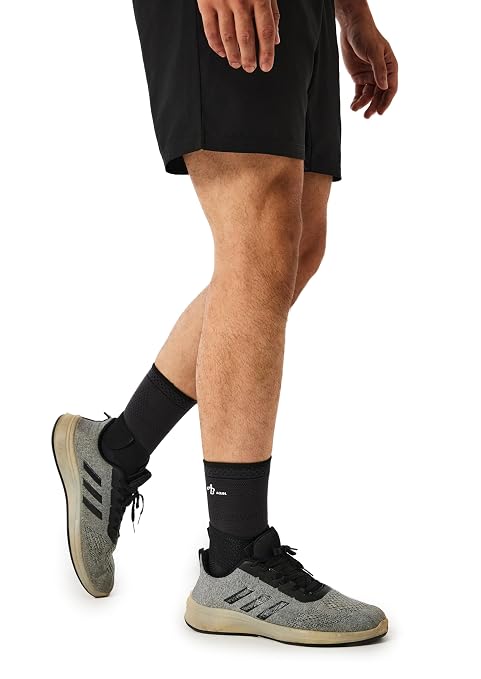 ABIRAM Ankle Brace for Men & Women - Adjustable Compression Sleeve with Wrap, Stability Support & Relief for Sprained Ankle, Plantar Fasciitis & Achilles Tendonitis - Breathable Running & Sports Gear