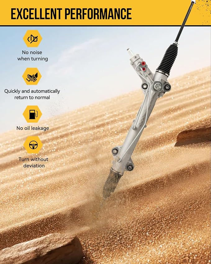 KAC Hydraulic Power Steering Rack and Pinion Assembly Compatible with Sprinter 2500 3500 2018-2019 All Models & 2014-2017 2.1T & 2007-2008 3.5L, Sprinter 1500 2019 Replace# 223044