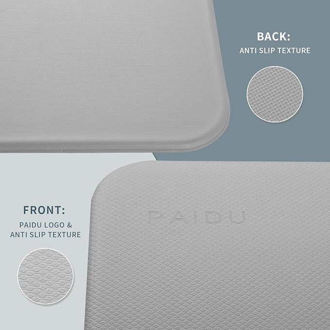 PAIDU Foldable Yoga Mat 10mm Thick, 75"x26" Non-Slip Fitness Exercise Mat | SGS Certified| uick Fold,Easy Storag,Portable for Yoga/Pilates/Studio/Home Workout