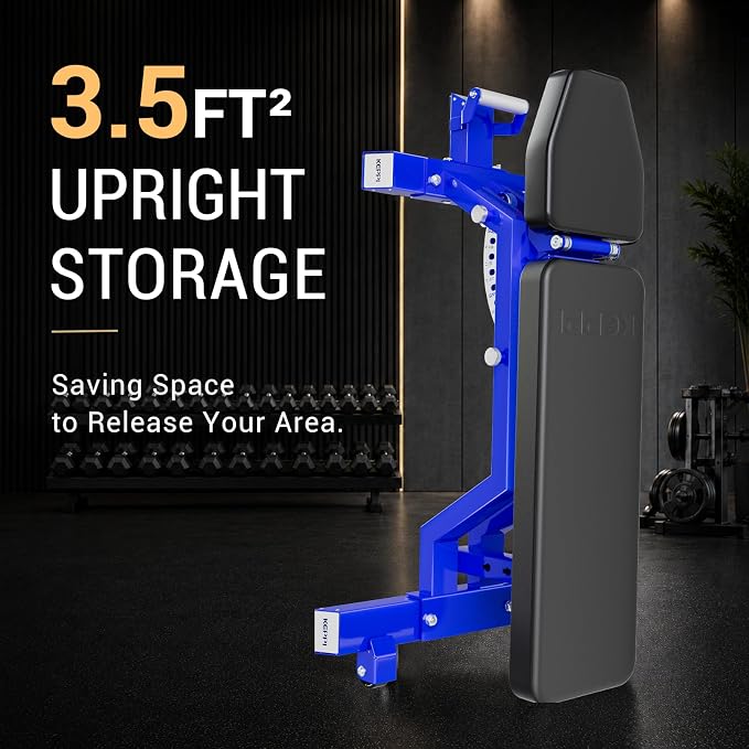 Keppi Fitness Bench6000 Weight Bench, Commercial Grade FID Workout Bench | 2200lb Flat Capacity, 11 Back&8 Seat Specialized Angles for Serious Lifters, 97lb Frame Weight with above 1 Gauge Support