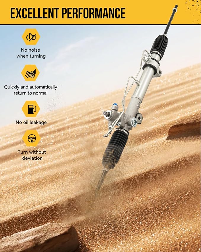 KAC Hydraulic Power Steering Rack and Pinion Assembly Compatible with 2004 2005 2006 2007 2008 2009 Nissan Quest All Models Replace# 973026