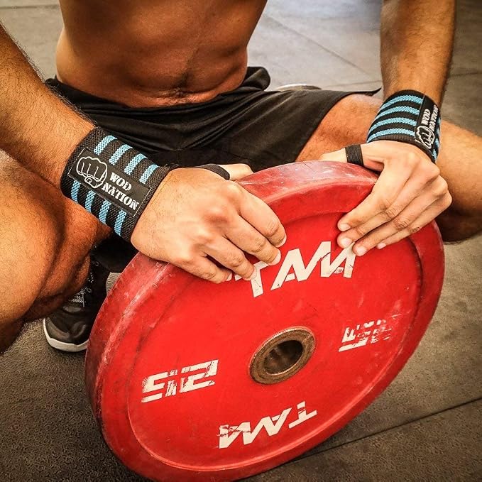WOD Nation Wrist Wraps for Weightlifting & Strength Training – Professional Gym Straps w/Thumb Loop for Men & Women
