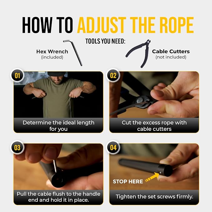 GODROP Jump Rope - Adjustable Speed Jump Rope - 2x Steel Coated Ropes, Carrying Case - Aluminum Anti Slip Handles with Double Ball Bearings for Double Unders, CrossFit, Boxing & Home Workout for Men & Women