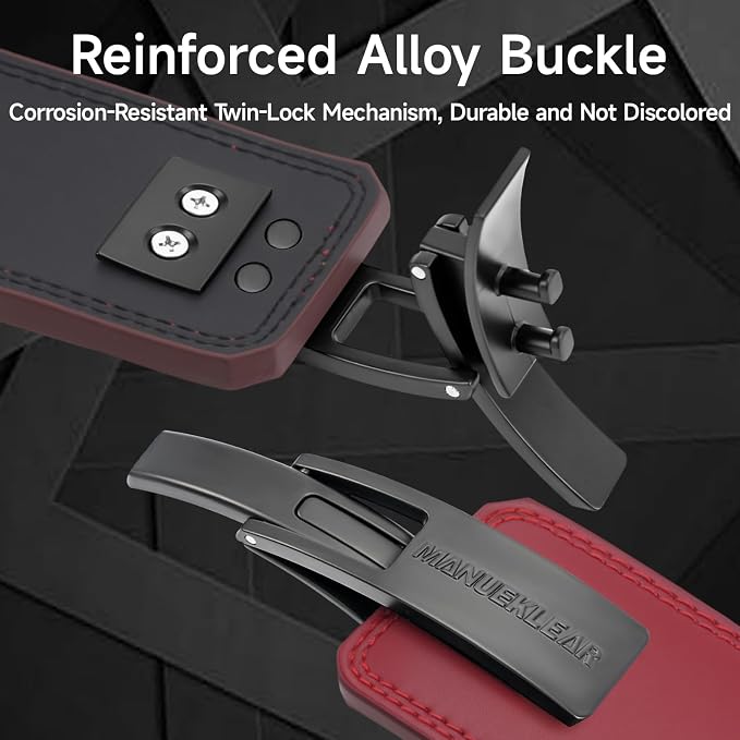 MANUEKLEAR 10mm Thick & 4inch Wide Weight Lifting Belt Lever, Lever Belt Weightlifting for Men and Women, Powerlifting Lever Gym Belt for Squat Deadlift Workout