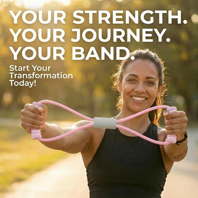 6-Tube Pedal Resistance Band with Handles, Multifunction Foot Pedal Resistance Band, Natural Rubber Fitness Band for Workout and Stretching, Abdomen, Waist, Arm, Leg(White)