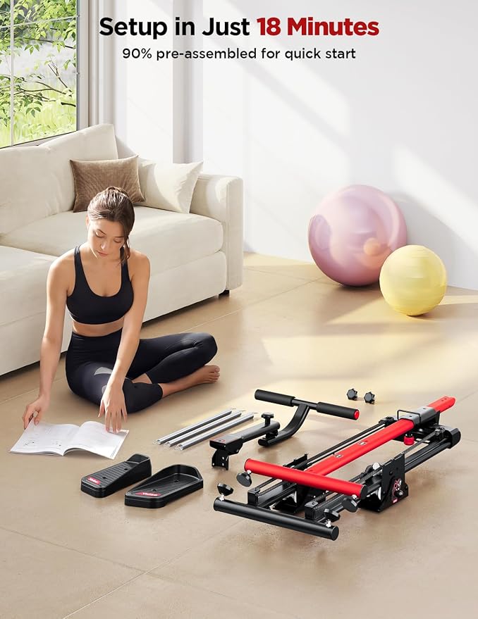 YOLEO Adjustable Resistance Stair Steppers for Exercise at Home, Folding Cardio Stairmaster with 3 Workout Modes & Oversized Pedal,90% Pre-Assembled Stair Climber with Handlebar for Full Body Workout