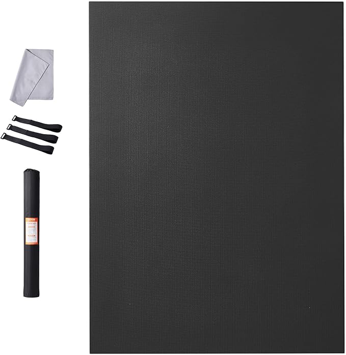 VEVOR Large Exercise Mat, 12'x6'/10'x6'/9'x6'/8'x6'/8'x5'/7'x5'/6'x4' (7mm) Extra Thick, Non Slip High Density Premium Workout Mat, Exercise Yoga Mat for Men & Women, Fitness & Exercise Mat with Bag & Carry Strap, for All Types of Home Yoga, Pilate & F...