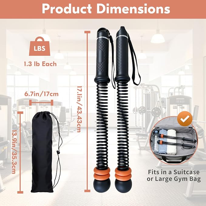 Cordless Battle Ropes for Home Gym – Adjustable Weighted Ropeless Ropes with Non-Slip Handles & Gloves, Portable No-Anchor-Point Workout for HIIT, Strength, Low-Impact Cardio, Men & Women
