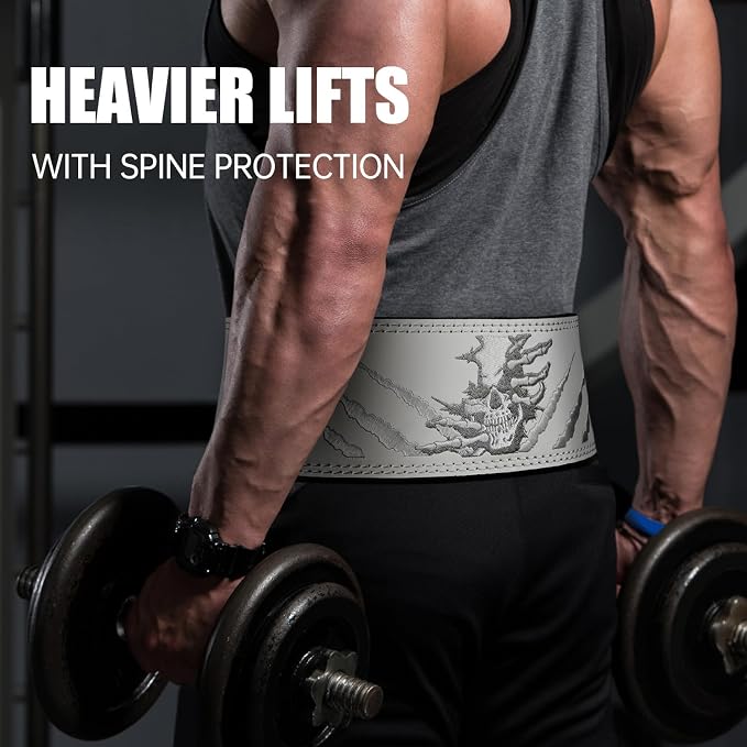 Jaffick Lever Lifting Belt – Power 10mm Extreme Heavy Duty Genuine Leather Lower Back Support for Squats, Bench Press, Deadlifts Bodybuilding Weightlifting Powerlifting for Men & Women