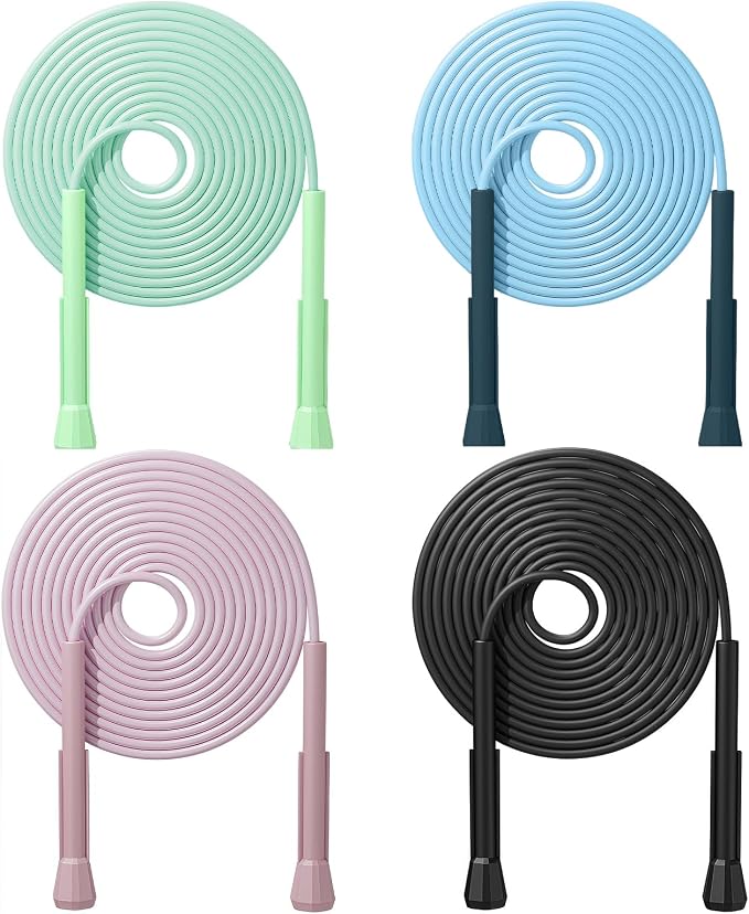 Flintronic Skipping Rope Adult for Men & Women, Adjustable Jump Rope with Non-Slip Handle, Speed Jumping Rope for Home Exercise & Body Fitness, Exercise Workout Outdoor