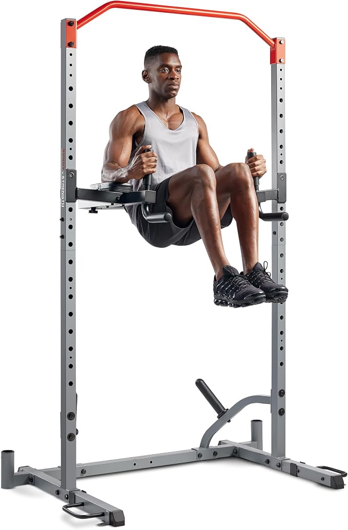 Sunny Health & Fitness Power Cage Squat Rack Attachments for Home Gym | Strength Training, Expanded Workout Variety, Durable Construction, Secure Fit, Quick Installation, Versatile Exercise Support