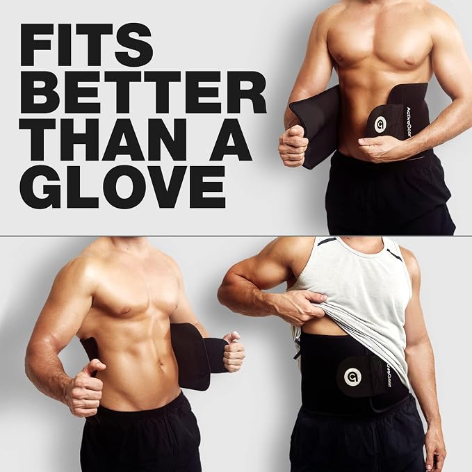 Premium Waist Trimmer & Trainer Belt for Men and Women - Sweat-Enhancing Slimming Wrap for Stomach, Adjustable Fit