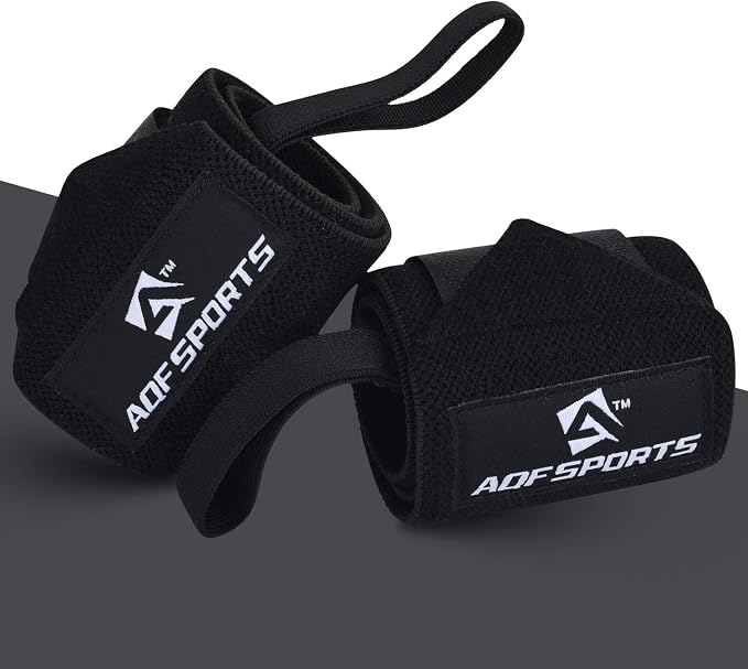 AQF Wrist Wraps for Weightlifting & Powerlifting, 18" USPA Approved (Pair)
