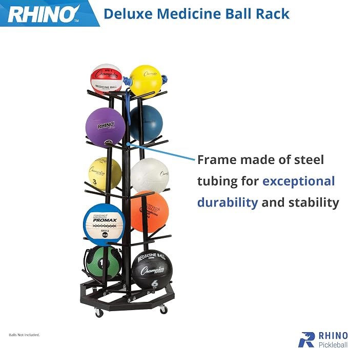 Champion Sports Medicine Ball Storage – Durable Racks & Trees for Organized Gym, Fitness & Sports Storage