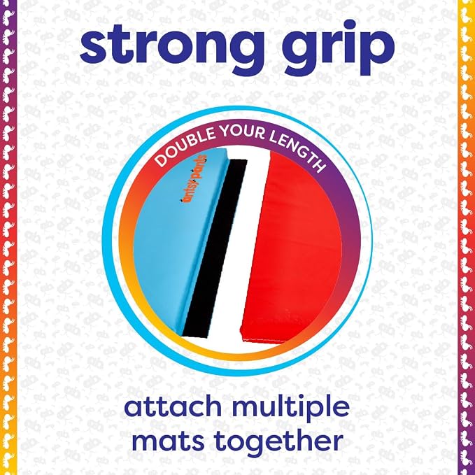Antsy Pants Tumbling Mat for Kids – Gymnastics Mat, Easy to Clean, Sturdy, Foldable Tumbling Mats, Padded, Lightweight, Portable, Gymnastics Equipment for Active Play