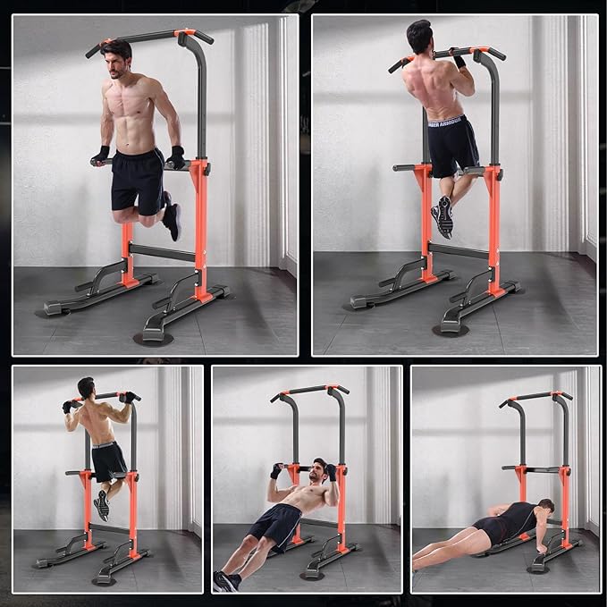 Z ZHICHI Pull-Up Dip Station Pull-Up Chin-Up Weight Capacity 350LBS