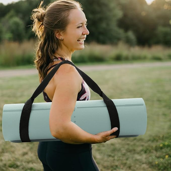 UMINEUX Yoga Mat Extra Thick 1/3'' & 2/5" Non Slip Yoga Mats for Women Eco Friendly TPE Fitness Exercise Mat with Carrying Sling & Storage Bag
