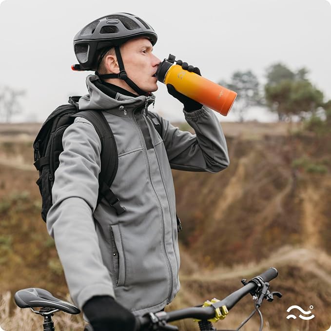 Swigina Insulated Water Bottle with Boot (Keep 36hrs Cold) BPA Free, 24 oz