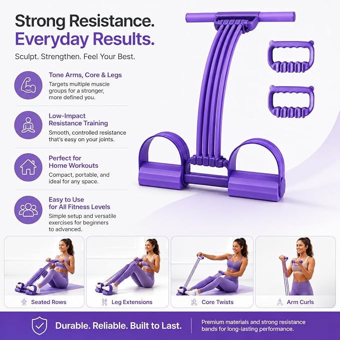 Pedal Resistance Band with Handles