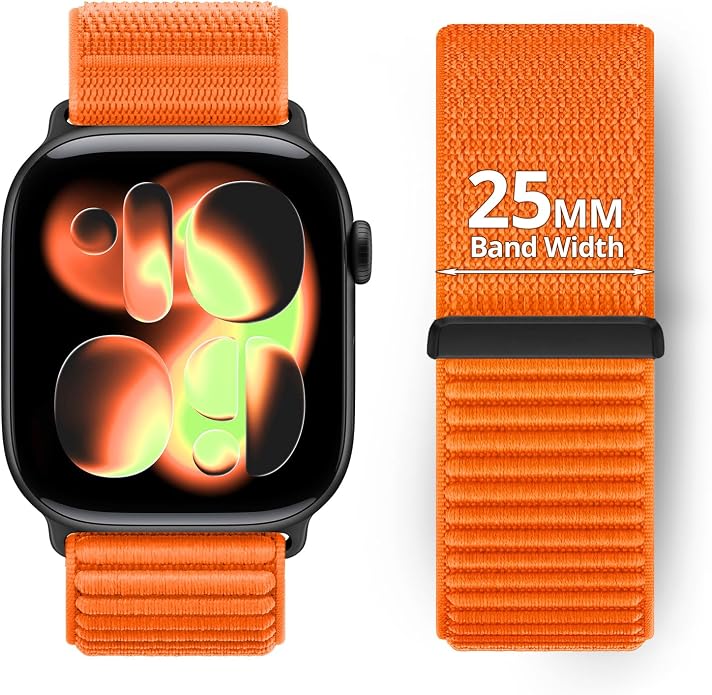 Nylon Loop Sport Band Compatible with Apple Watch Ultra 3 2 Band 49mm 46mm 45mm 44mm 42mm 41mm 40mm 38mm Women Men, Stretchy Strap Elastic Fabric Wristband for iWatch Series 11 10 SE 9 8 7 6 5 4 3 2 1