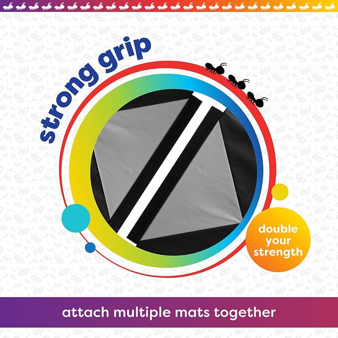 Antsy Pants Tumbling Mat for Kids – Gymnastics Mat, Easy to Clean, Sturdy, Foldable Tumbling Mats, Padded, Lightweight, Portable, Gymnastics Equipment for Active Play