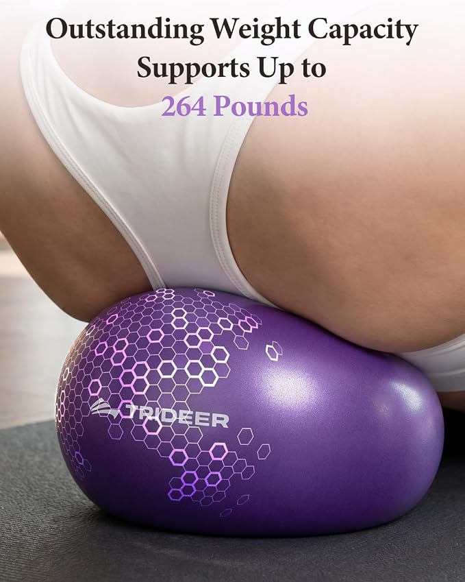 Trideer 9-Inch Pilates Ball, Small Exercise Ball Pilates Equipments for Yoga, Physical Therapy, Pregnancy, Postpartum, Core Training, Balance, Stability and Stretching