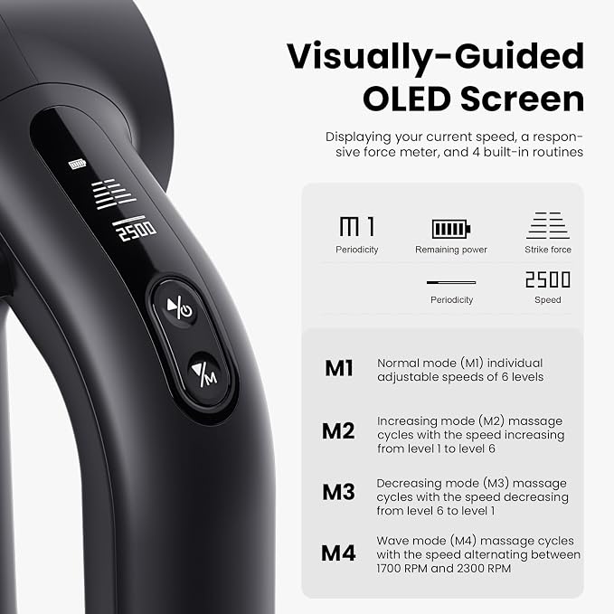 BOB AND BRAD D6 Pro Max+ Massage Gun with Heat and Cold, Powerful Deep Tissue Percussion Massager with 16mm Amplitude, Professional Muscle Massager Gun for Athletes, Quiet Electric Handheld Massager