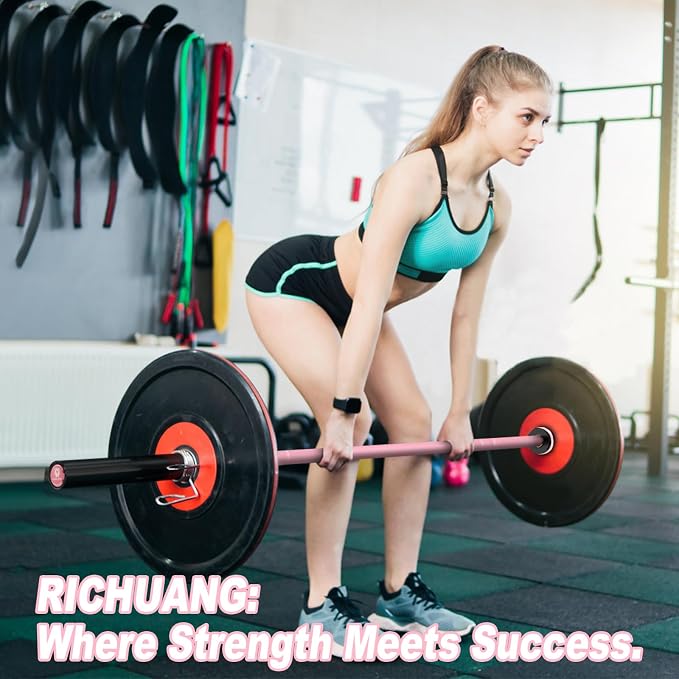 7ft Olympic Barbell 28mm 45lb – 500/700/1000LB Bar for Home Gym | Ceramic coated steel. Smooth spinning sleeves. Fits 2" plates. For snatch, clean and jerk, squats, deadlifts, bench press.