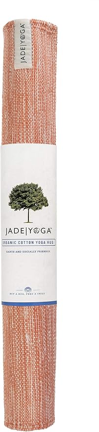 Jade Yoga Organic Cotton Hand Loomed Yoga Mat 72" Indigo