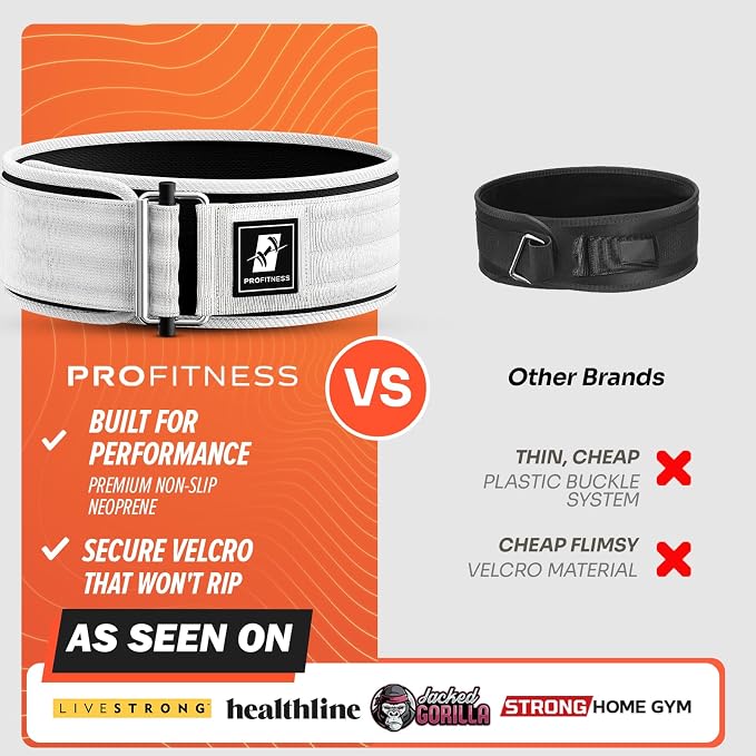 Weightlifting Belt for Men & Women - 4'' Wide Auto-Lock Weight Lifting Belt for Men Back Support - Squat Belt as Workout Belt for Men & Women Powerlifitng & Deadlifts - Weight Belt for Men Back Support