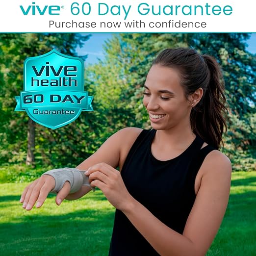 Vive Carpal Tunnel Wrist Brace with Splint for Left or Right Hand | Adjustable Night Wrist Support Splint Immobilizer for Men & Women - Cockup Brace for Arthritis, Tendonitis, Sprain, Injuries