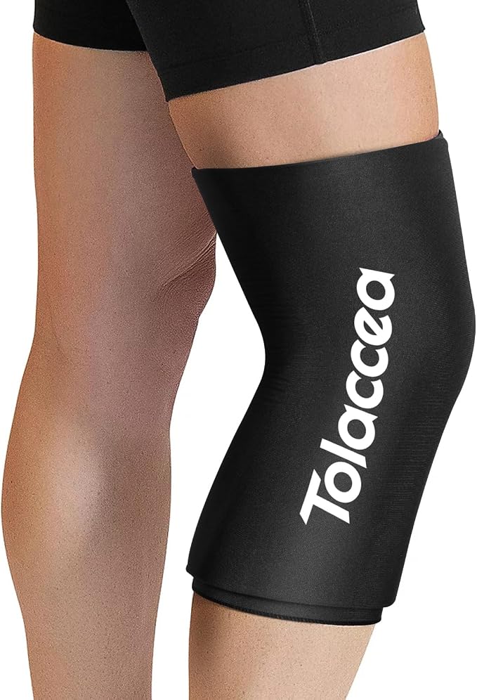 Tolaccea Hot & Cold Therapy Flexible Ice Packs Cold Therapy Compression Sleeve Reusable Gel Pack for Injury Cold Wrap for Knee Calf Elbow