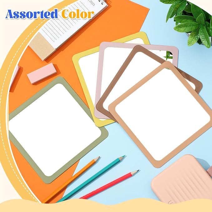 10 Pcs Small Mirrors for Craft 6 x 6 Mirror for Kid,Earth Colors | Shatterproof Mirrors in Bulk for Kids for Baby School Classroom Craft Chick Bird Brooders Grow out Pens