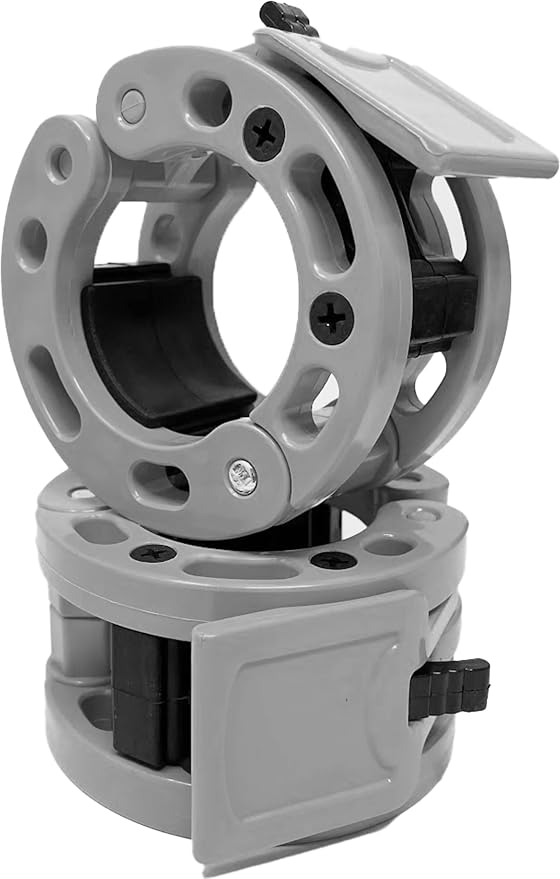 Olympic Barbell Clamps Collars Quick Release Pair of Locking Weight Clips Fit 2 Inch Barbell for Weightlifting