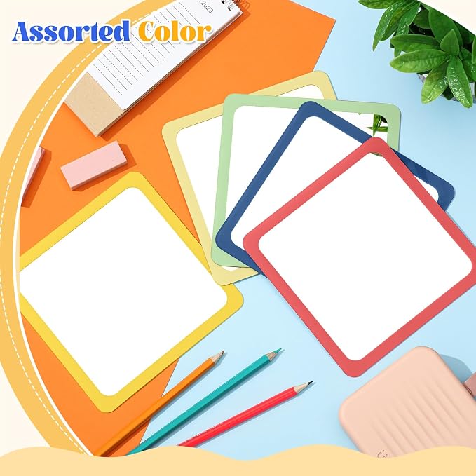10 Pcs Small Mirrors for Craft 6 x 6 Mirror for Kid,Hippie Colors | Shatterproof Mirrors in Bulk for Kids for Baby School Classroom Craft Chick Bird Brooders Grow out Pens