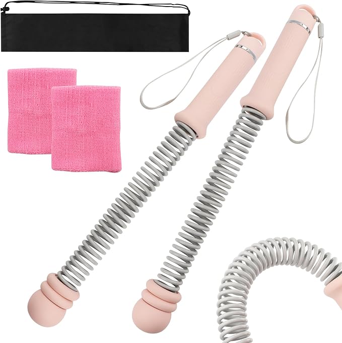 Ropeless Battle-Ropes (2-Pack) Portable Workout Ropes for HIIT Workouts,Cardio & Muscle Training, Low-Impact Training Heavy Duty Arm Exerciser for Strength Training