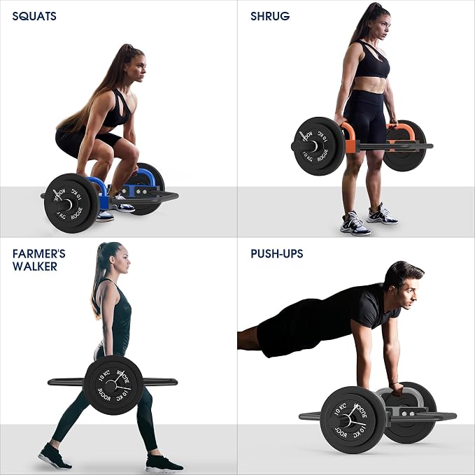 Hex Trap Bar 2-Inch Olympic Weightlifting Barbell,48.6" Deadlift Bar for Squats,Shrugs,Push-Ups,400Lbs Weight Capacit Suitable Home Gym Equipment Workouts for Beginners,Women,Men-Multiple Colors